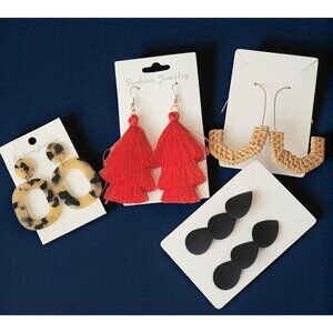 Set Of 4 Pairs of Unique Earrings (SKU#3087)